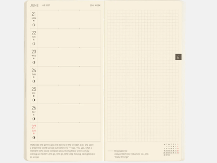 Hobonichi Techo Weeks MEGA 2027 - Sneaker - Lime Green - ColorSwatch