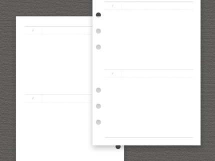 Hojas Refill Reservoir B6 - 2 Day Planner - ColorSwatch