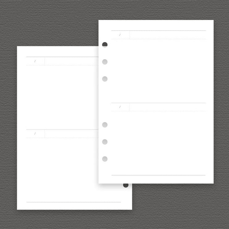 Hojas Refill Reservoir B6 - 2 Day Planner - ColorSwatch