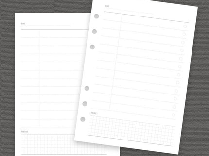 Hojas Refill Reservoir B6 - Day Planner - ColorSwatch