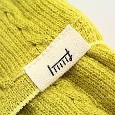 Knitted Book Band with Pockets - Yellow