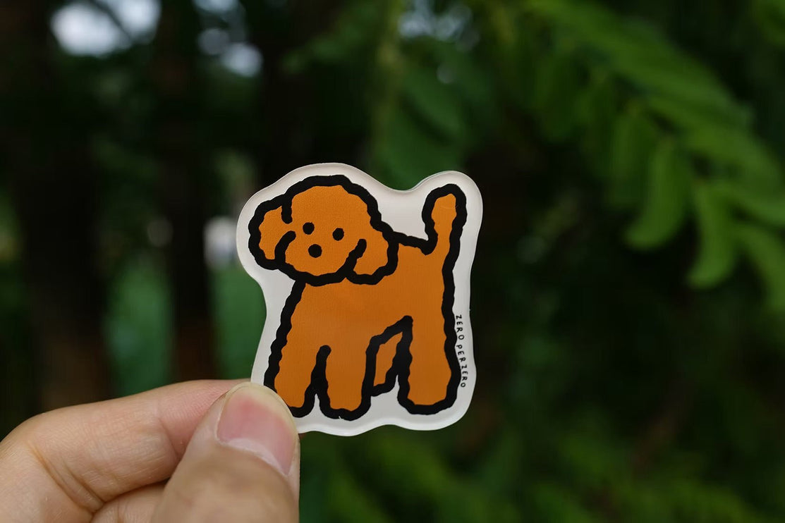Imán - Brown Poodle - ColorSwatch