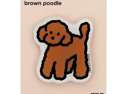 Imán - Brown Poodle - ColorSwatch