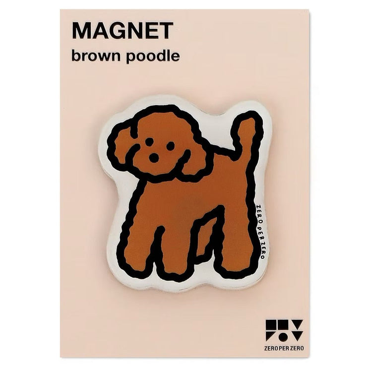 Imán - Brown Poodle - ColorSwatch