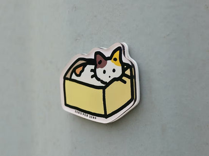 Imán - Cat in a Box - ColorSwatch