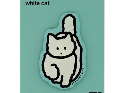 Imán - White Cat - ColorSwatch