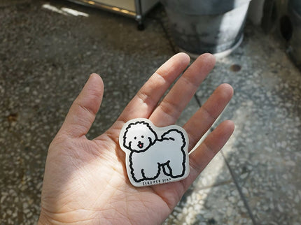 Imán - White Puppy 2 - ColorSwatch