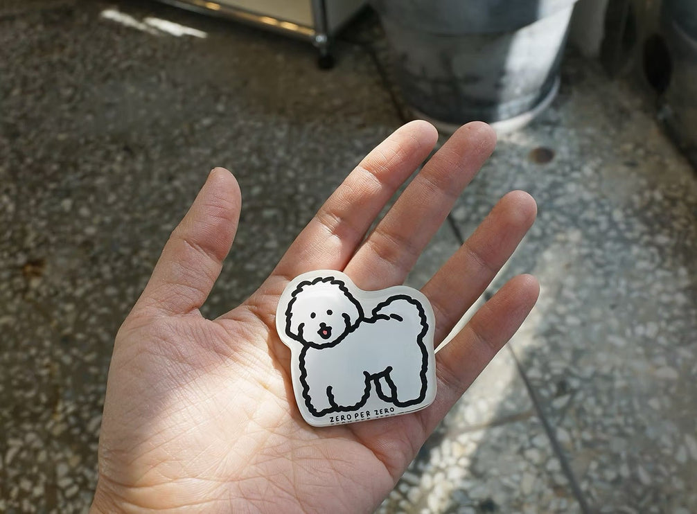 Imán - White Puppy 2 - ColorSwatch