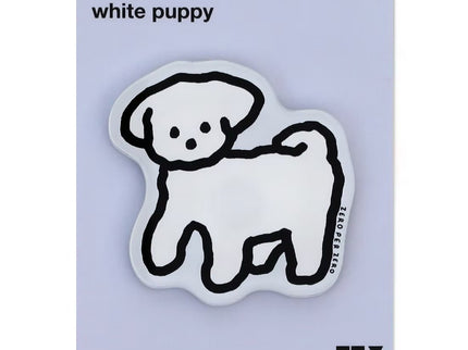 Imán - White Puppy - ColorSwatch