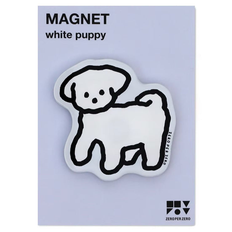 Imán - White Puppy - ColorSwatch