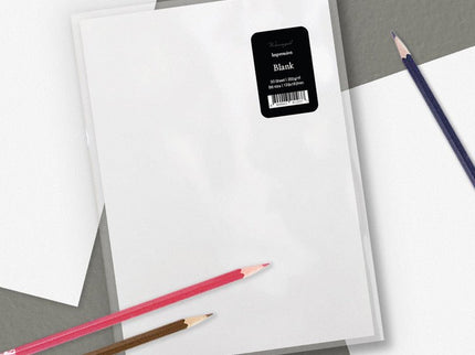 Impression Paper B6 - 30 hojas - En Blanco - ColorSwatch