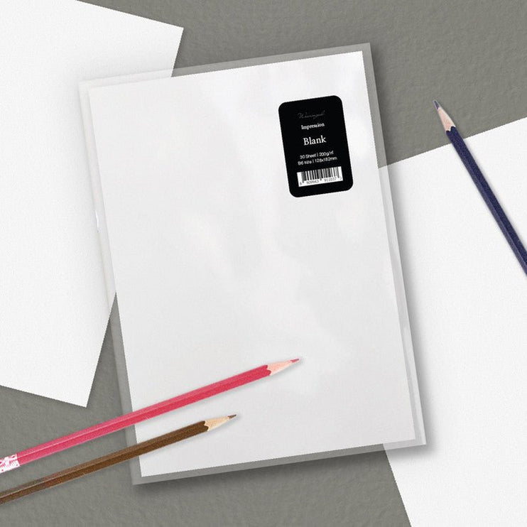 Impression Paper B6 - 30 hojas - En Blanco - ColorSwatch