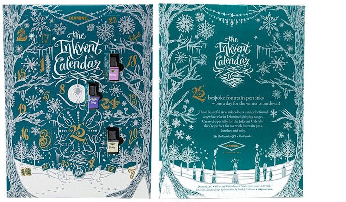 Inkvent Calendar - Teal Edition - Calendario de Adviento de Tintas - ColorSwatch