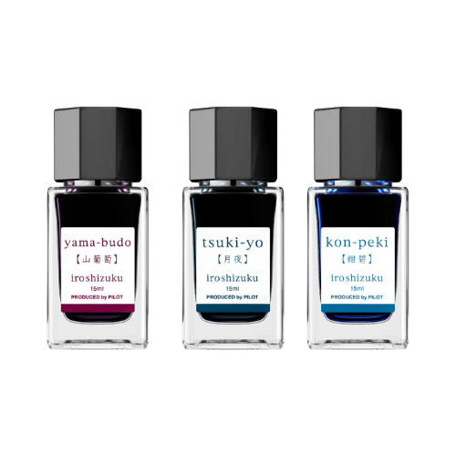 Iroshizuku Ink - Set de 3 (B) - ColorSwatch