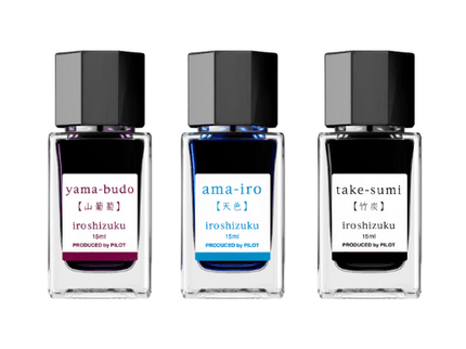 Iroshizuku Ink - Set de 3 (C) - ColorSwatch