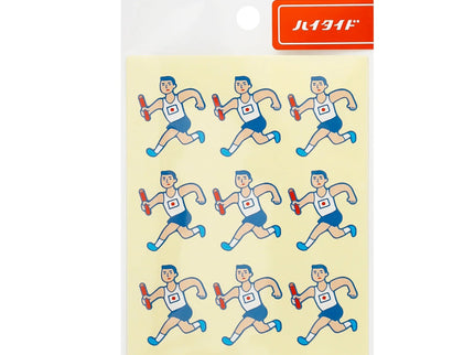 Japanese Retro Stickers - Runner - ColorSwatch
