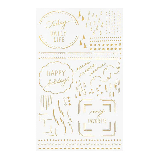 Transfer Foil Stickers - Geometric Patterns