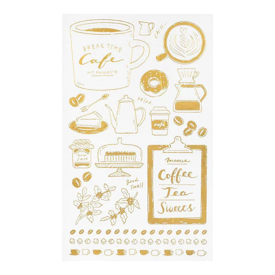 Transfer Foil Stickers - Café