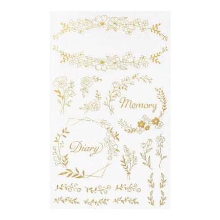 Transfer Foil Stickers - Flores