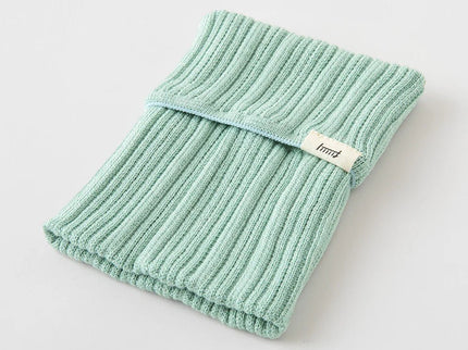 Knitted Book Band with Pockets - Blue Green - ColorSwatch