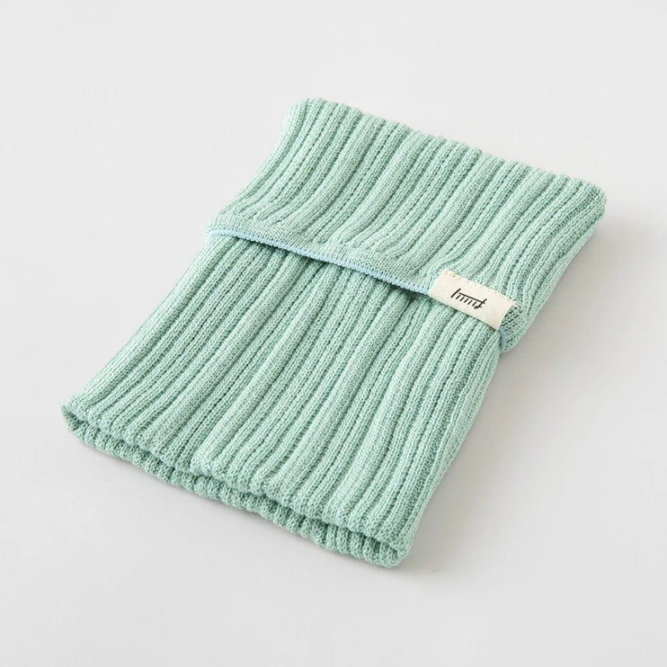 Knitted Book Band with Pockets - Blue Green - ColorSwatch