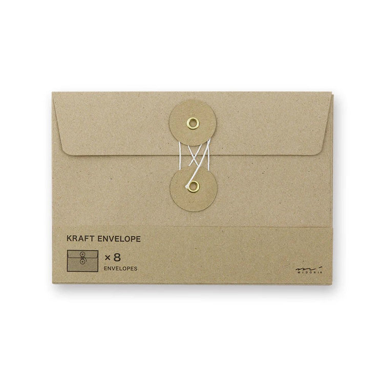 KRAFT ENVELOPE with string (M) - Brown - ColorSwatch