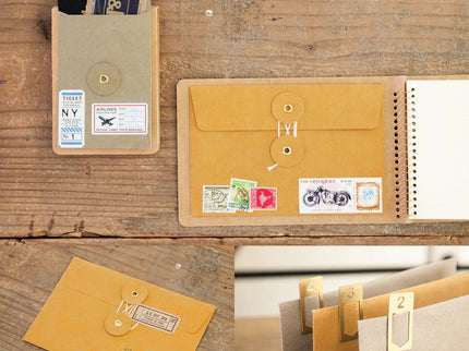 KRAFT ENVELOPE with string (M) - Brown - ColorSwatch