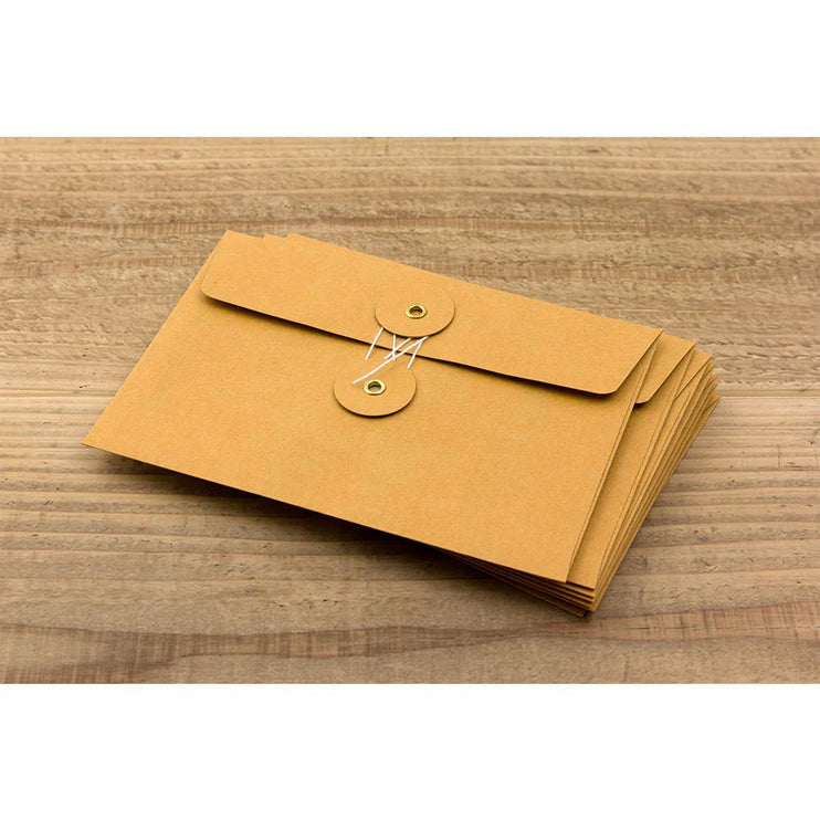 KRAFT ENVELOPE with string (M) - Orange - ColorSwatch