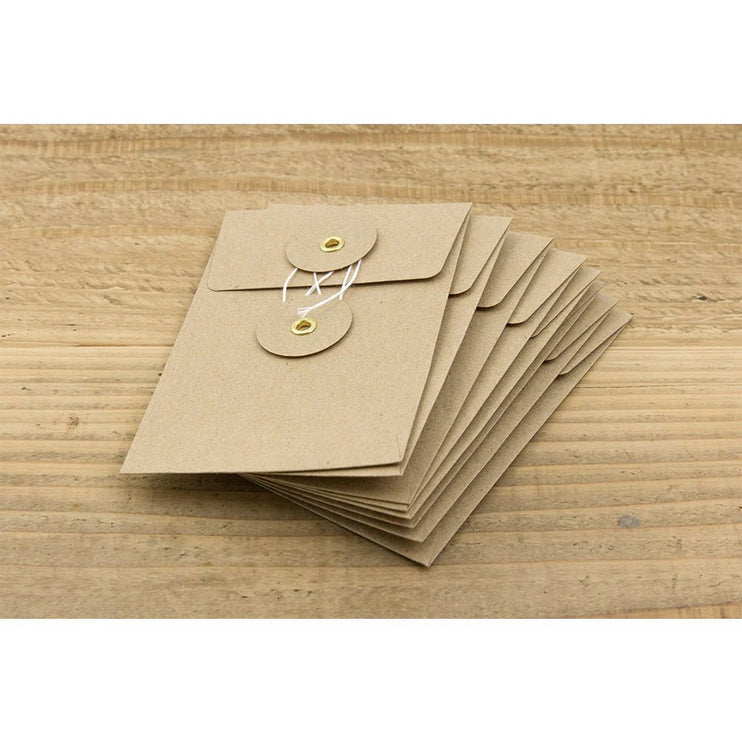 KRAFT ENVELOPE with string (S) - Brown - ColorSwatch