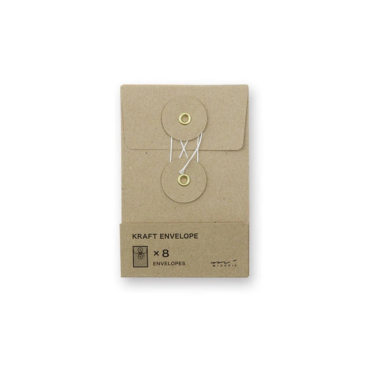 KRAFT ENVELOPE with string (S) - Brown - ColorSwatch