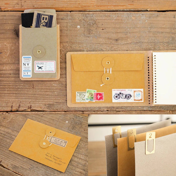 KRAFT ENVELOPE with string (S) - Orange - ColorSwatch