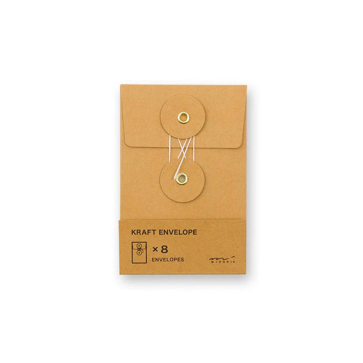 KRAFT ENVELOPE with string (S) - Orange - ColorSwatch