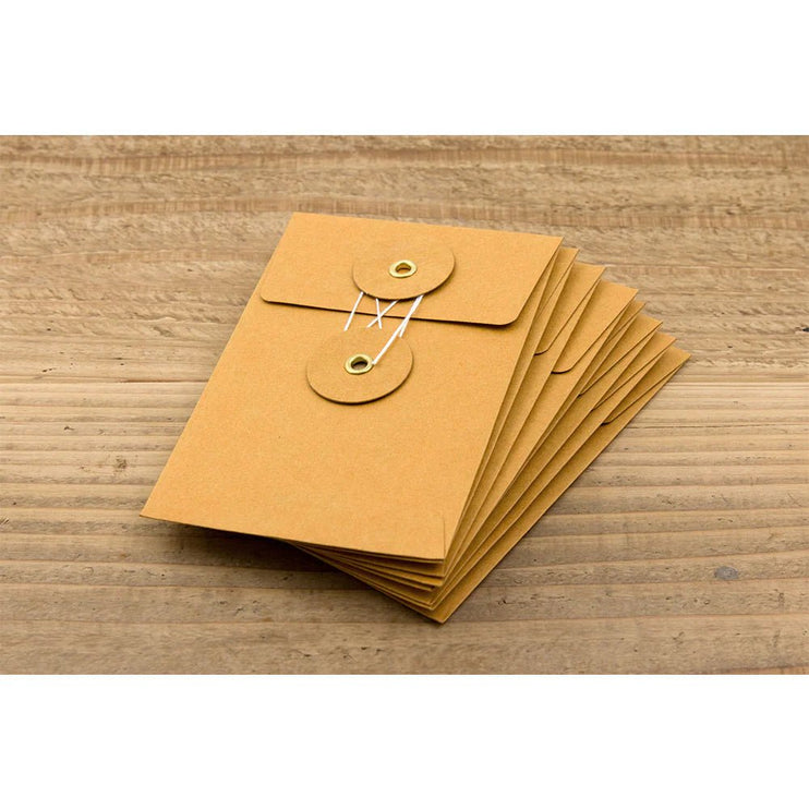 KRAFT ENVELOPE with string (S) - Orange - ColorSwatch