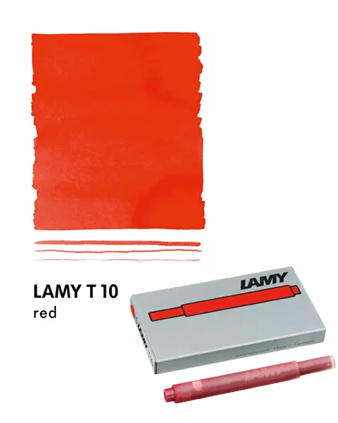 LAMY Cartuchos T-10 - Red - ColorSwatch