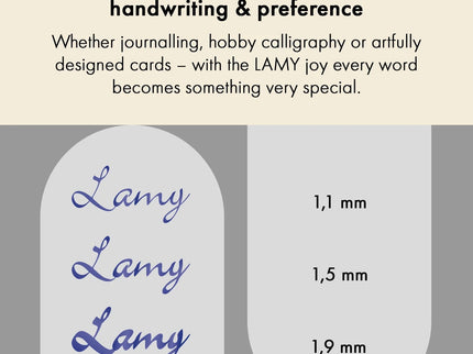 LAMY Joy Fountain Pen 1.9mm - Strawberry - ColorSwatch