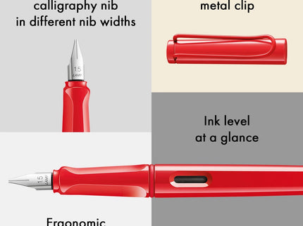 LAMY Joy Fountain Pen 1.9mm - Strawberry - ColorSwatch