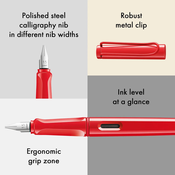 LAMY Joy Fountain Pen 1.9mm - Strawberry - ColorSwatch