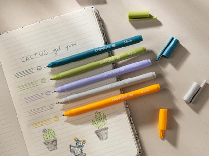 Lapiceros para Biblia (Fino) - Set de 5 (Cactus) - ColorSwatch