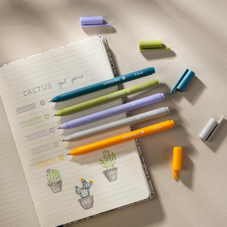 Lapiceros para Biblia (Fino) - Set de 5 (Cactus) - ColorSwatch