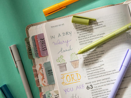 Lapiceros para Biblia (Fino) - Set de 5 (Cactus) - ColorSwatch