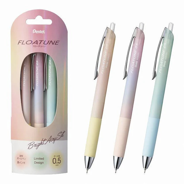 Pentel Floatune Airy - Set de 3 - Bright
