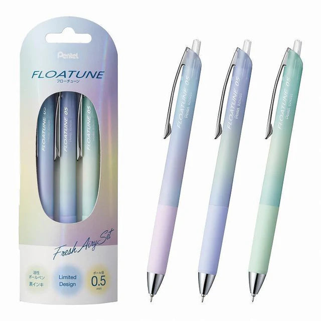 Pentel Floatune Airy - Set de 3 - Fresh