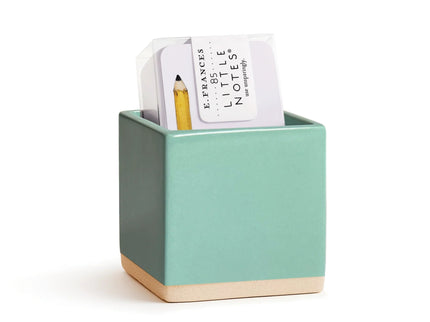 Little Notes Ceramic Holder - Minty - ColorSwatch