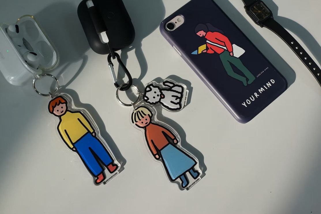 Llavero - Man with Dog - ColorSwatch