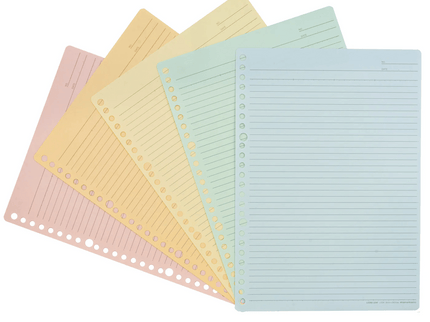 Loose Leaf - Hojas B5 Líneas - Colores - ColorSwatch