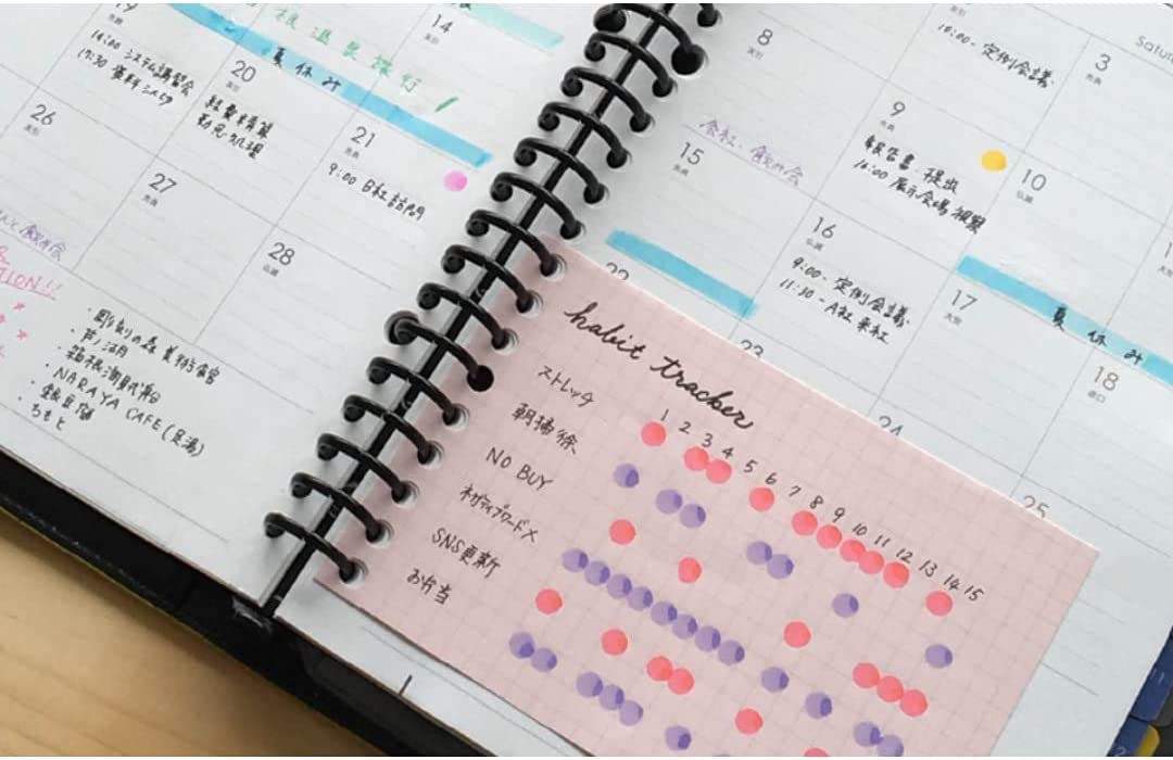 Loose Leaf mini B7 - Colores - Cuadrícula - ColorSwatch