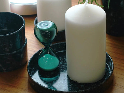 Marble Desk Tray - Circle - Ivory - ColorSwatch