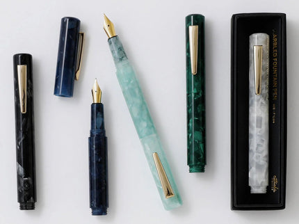 Marbled Fountain Pen - White - ColorSwatch