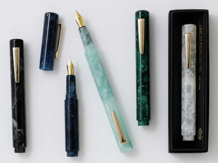 Marbled Fountain Pen - White - ColorSwatch