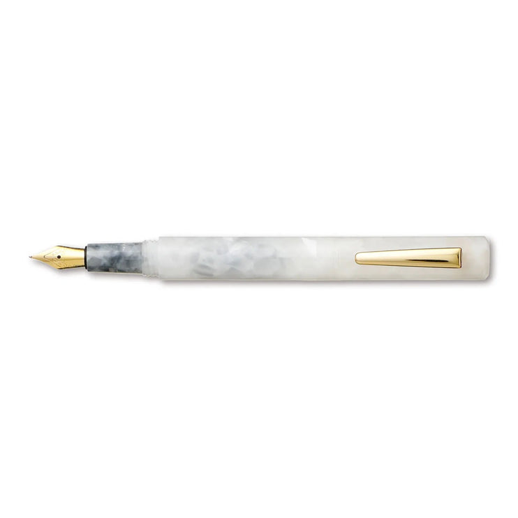 Marbled Fountain Pen - White - ColorSwatch
